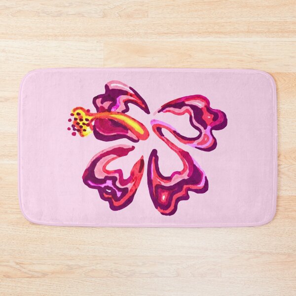 Item preview, Berry Bloom - Plum and Magenta Hibiscus Botanical designed and sold by olivescrafty.