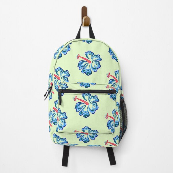 Item preview, Misty Bloom - Tropical Teal Hibiscus with Bold Pink Botanical designed and sold by olivescrafty.