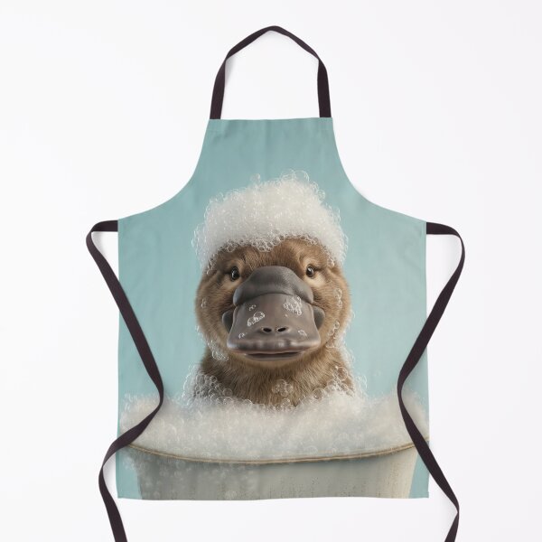Item preview, Baby Platypus Bubble Bath Cute Nursery Bathroom Wall Art designed and sold by LazyOwlStore.