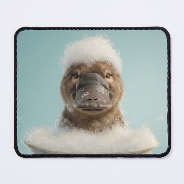 Item preview, Baby Platypus Bubble Bath Cute Nursery Bathroom Wall Art designed and sold by LazyOwlStore.