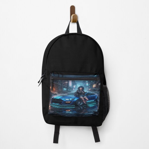 Item preview, Cyberpunk Muscle - Electric Blue Future Tuning Art designed and sold by JMAVILA ART.