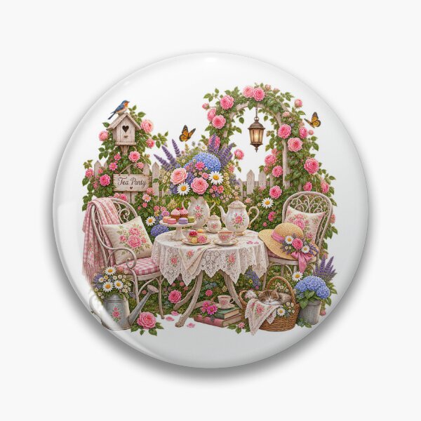 Item preview, Enchanted Cottage Garden Tea Party designed and sold by AuudiVasustudio.