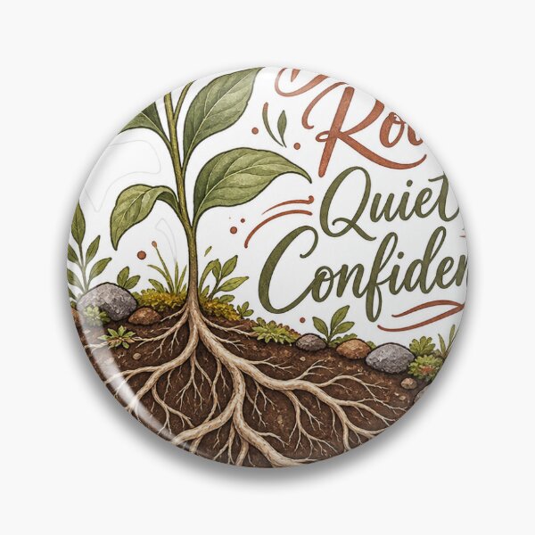 Item preview, "Deep Roots, Quiet Confidence" Plant designed and sold by InkPixell.