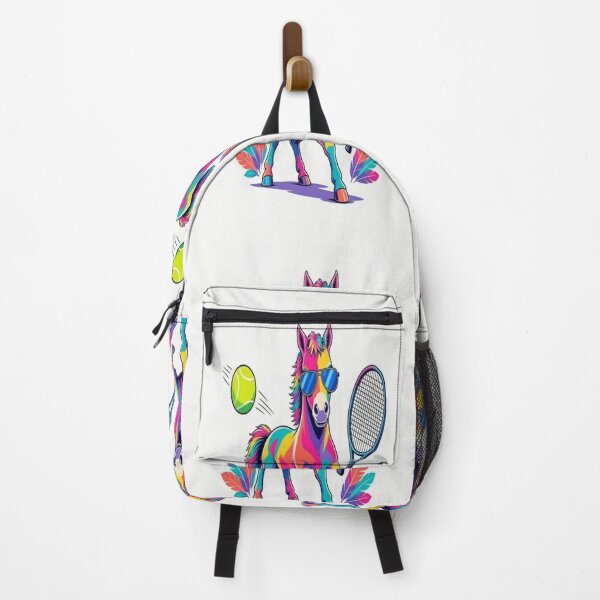 Item preview, Cool Rainbow Horse Playing Tennis Pop Art - Tugy designed and sold by Breezes-of-Ida.