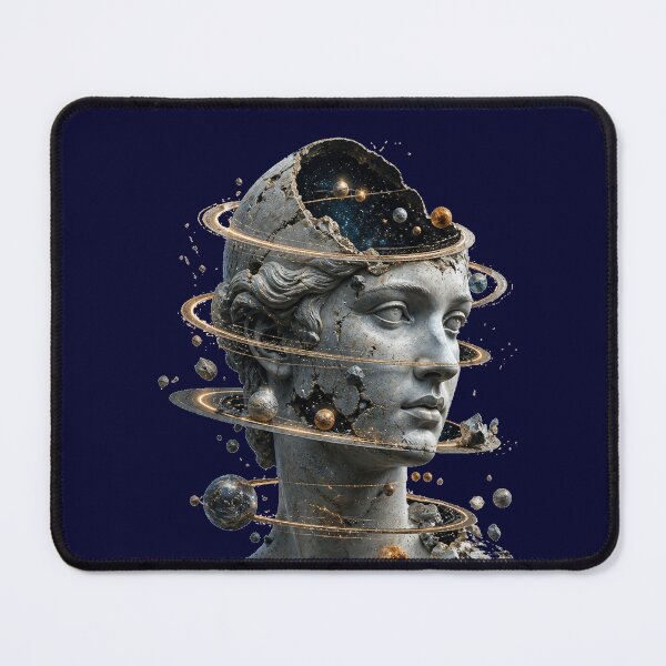 Item preview, Cosmic Greek Statue - Surreal Universe & Planets Vaporwave Aesthetic designed and sold by SVox.