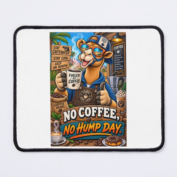Item preview, NO COFFEE NO HUMP DAY - Funny Coffee Camel T-Shirt designed and sold by Camel & Quirk.