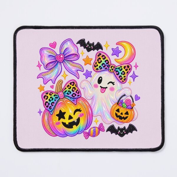 Item preview, Preppy Rainbow Leopard Ghost Colorful Halloween, Cute Girls Spooky Gift designed and sold by Quiajia.