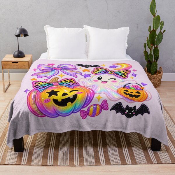 Item preview, Preppy Rainbow Leopard Ghost Colorful Halloween, Cute Girls Spooky Gift designed and sold by Quiajia.