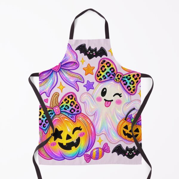 Item preview, Preppy Rainbow Leopard Ghost Colorful Halloween, Cute Girls Spooky Gift designed and sold by Quiajia.