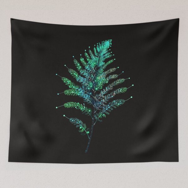 Item preview, A glow-in-the-dark fern for your bathroom designed and sold by STATIC SOUL.