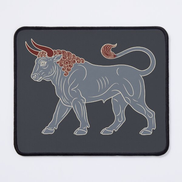 Item preview, Corinthian Bull - Ancient Greek Archaic Taurus Mythological Art Print designed and sold by FreiherrPK.