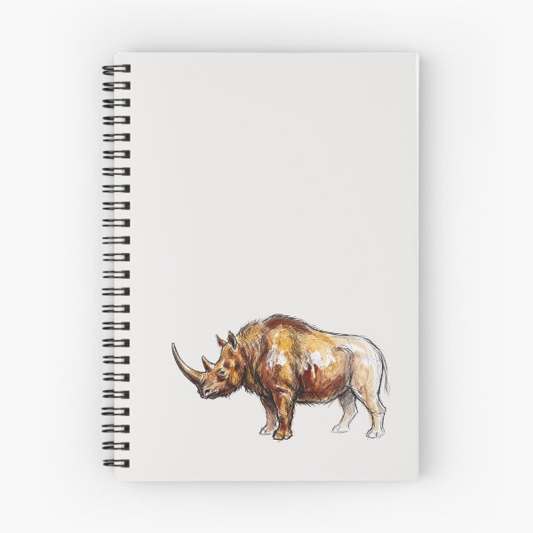 Item preview, Coelodonta Antiquitatis - Woolly Rhino Ice Age Megafauna Art Print designed and sold by FreiherrPK.