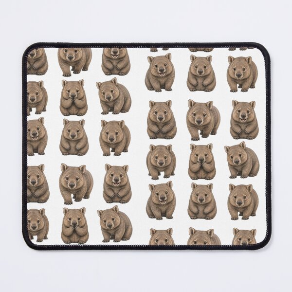 Item preview, playful wombats-themed décor and accessories designed and sold by BRETT'S ART STUDIO.