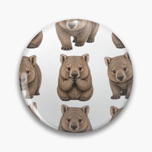 Item preview,   playful wombats-themed décor and accessories designed and sold by BRETT'S ART STUDIO.