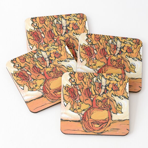 Item preview, Sunflowers Reimagined: Vincent’s Golden Flame designed and sold by Dwaalhaas.com.