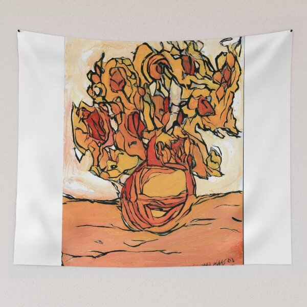 Item preview, Sunflowers Reimagined: Vincent’s Golden Flame designed and sold by Dwaalhaas.com.