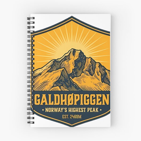 Item preview, Galdhopiggen Peak Duotone Linocut Sticker designed and sold by DetourDgn.