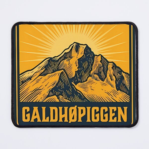 Item preview, Galdhopiggen Peak Duotone Linocut Sticker designed and sold by DetourDgn.