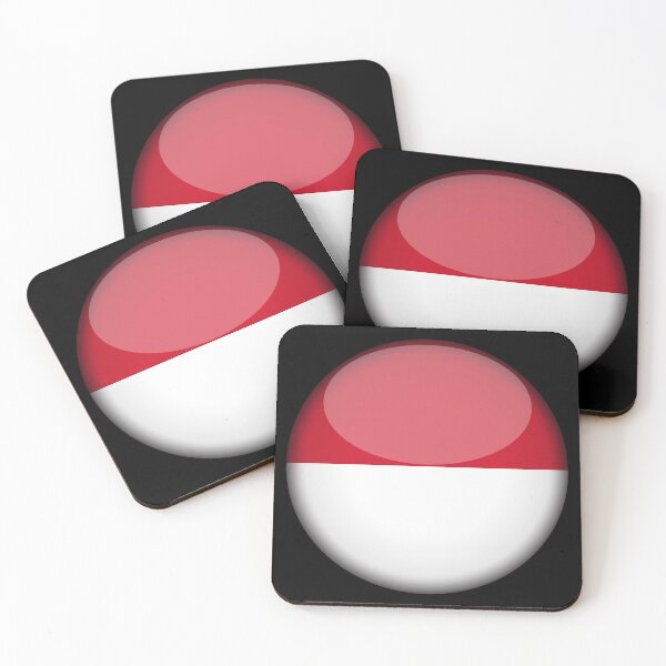 Item preview, Indonesian 3D Round Flag Indonesian Pride Design designed and sold by yazdogs.