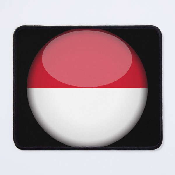 Item preview, Indonesian 3D Round Flag Indonesian Pride Design designed and sold by yazdogs.