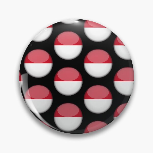 Item preview, Indonesian 3D Round Flag Indonesian Pride Design designed and sold by yazdogs.