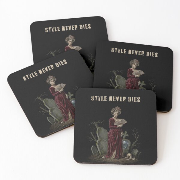 Item preview, Style Never Dies - Victorian Zombie Lady Gothic Macabre Art Print designed and sold by FreiherrPK.