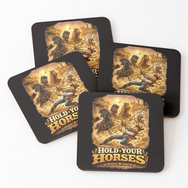 Item preview, Hold Your Horses Western Cartoon designed and sold by BluntLines.