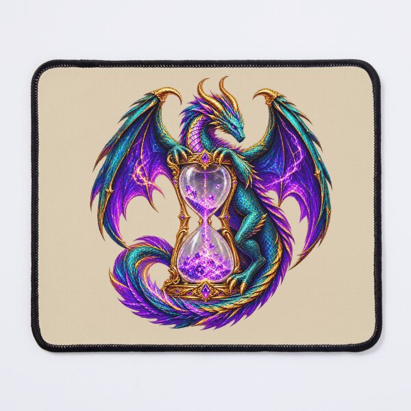 Item preview, Gothic Dragon Hourglass for Fantasy Lovers designed and sold by POD DYNASTY | Original Print On Demand T-Shirt Graphics.