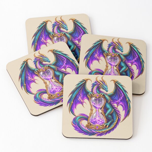 Item preview, Gothic Dragon Hourglass for Fantasy Lovers designed and sold by POD DYNASTY | Original Print On Demand T-Shirt Graphics.
