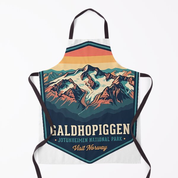 Item preview, Galdhopiggen Aerial View Arrowhead Sticker designed and sold by DetourDgn.