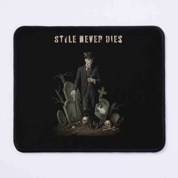 Item preview, Style Never Dies - Victorian Gentleman Zombie Dandy Macabre Art Print designed and sold by FreiherrPK.