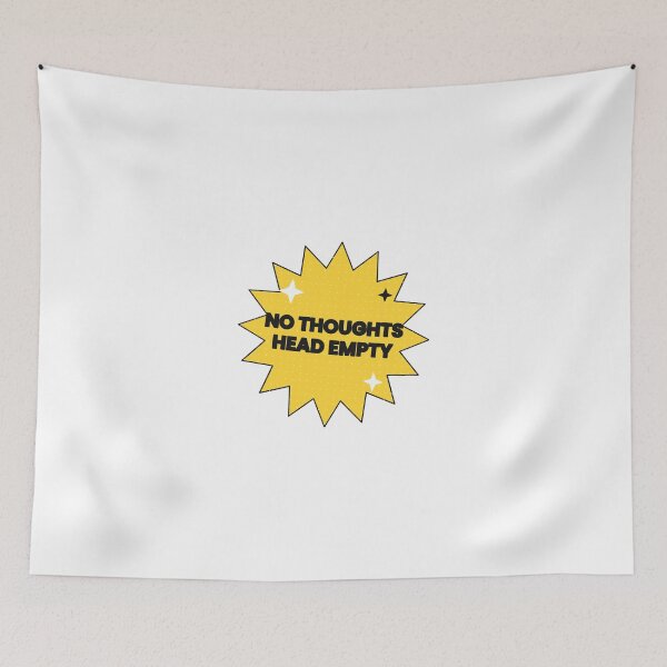 Item preview,  Thoughts Head Empty Sticker designed and sold by Utibe123.