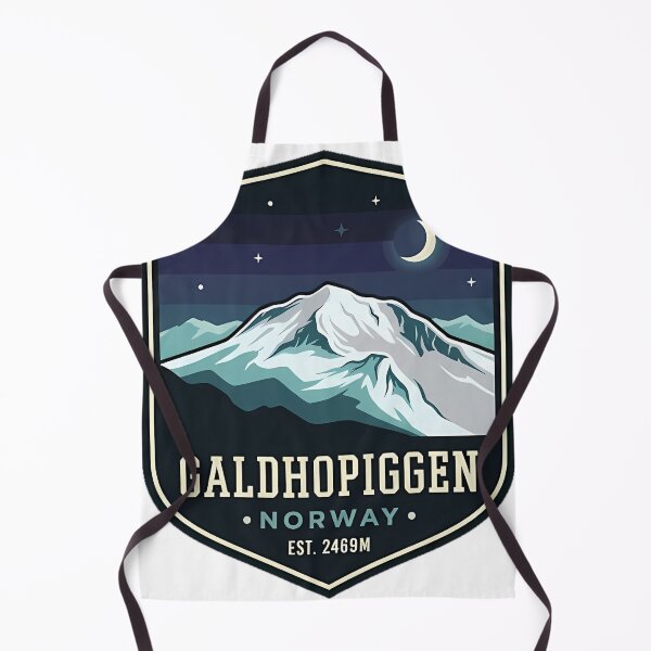 Item preview, Galdhopiggen Winter Night Crest Sticker Norway designed and sold by DetourDgn.