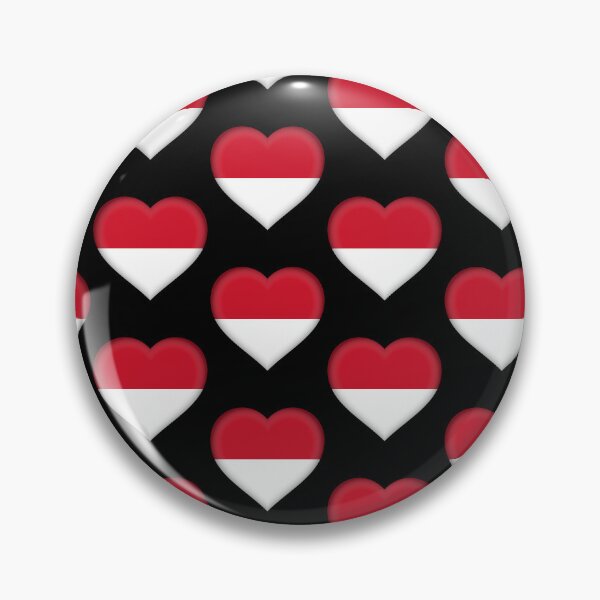 Item preview, Indonesian Flag Heart 3D Indonesian Love Gift Design designed and sold by yazdogs.