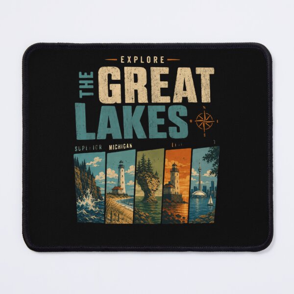 Item preview, Explore The Great Lakes Superior Michigan Huron Erie Ontario Travel Explorer Vacation designed and sold by SimsimahLaughs.