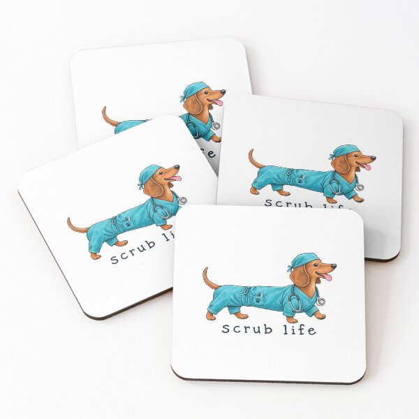 Item preview, Scrub Life Dachshund Nurse Dog Medical Design designed and sold by VGAfanatic.