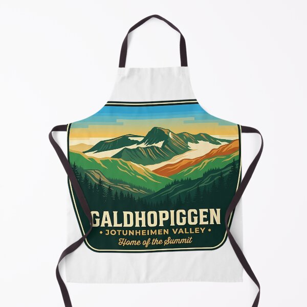 Item preview, Galdhopiggen Summer Vista Rounded Badge Sticker designed and sold by DetourDgn.