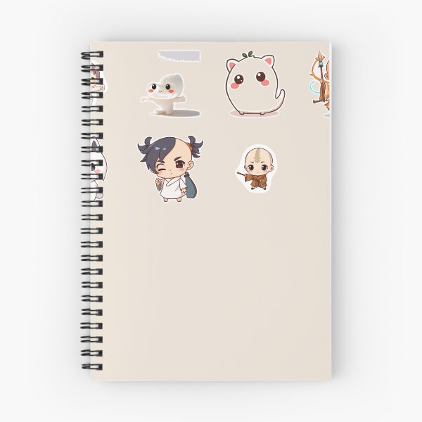 Item preview, Cute Airbender Inspired Chibi Sticker Collection | Elemental Fantasy Cartoon designed and sold by SIA FUNKY ARTS.