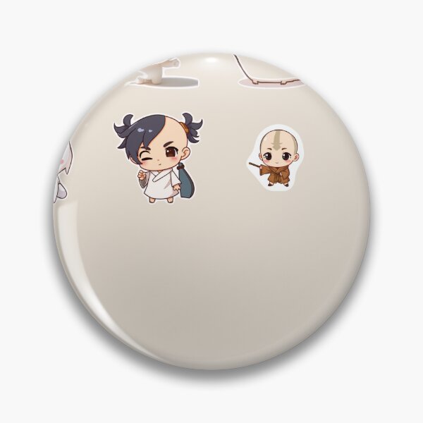 Item preview, Cute Airbender Inspired Chibi Sticker Collection | Elemental Fantasy Cartoon designed and sold by SIA FUNKY ARTS.