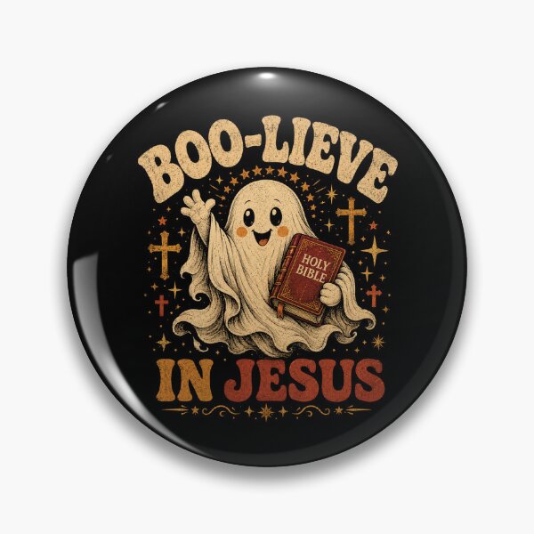 Item preview, Boo-Lieve in Jesus Cute Christian Halloween Ghost designed and sold by WILLIAMS-BR.