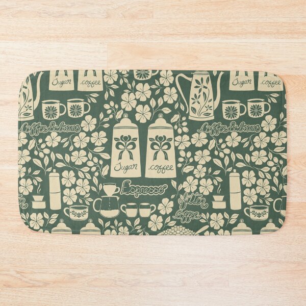 Item preview, Coffee cups , coffee pots, espresso, coffee beans - Vintage Coffee Shop designed and sold by DColourMuse.