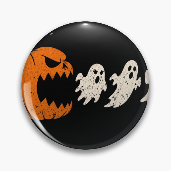 Item preview, Spooky Pumpkin Eating Ghosts Retro Arcade Halloween Gamer designed and sold by haitrieuic96.