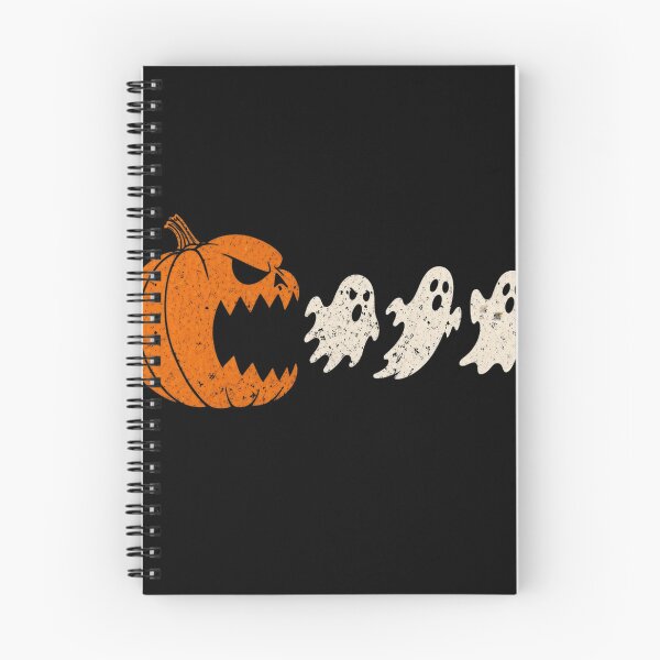 Item preview, Spooky Pumpkin Eating Ghosts Retro Arcade Halloween Gamer designed and sold by haitrieuic96.
