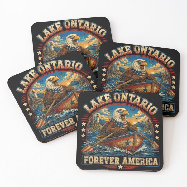 Item preview, Lake Ontario Forever America Patriotic Great Lakes American Boating designed and sold by SimsimahLaughs.
