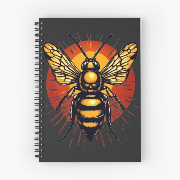 Item preview, Golden Hornet Red Sun - Tattoo Style Insect Art Streetwear_01 designed and sold by Shift-Bloom.