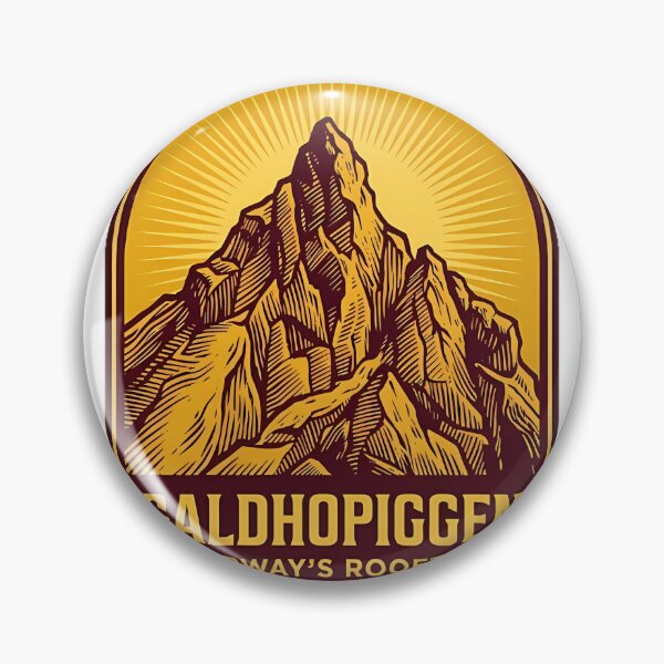 Item preview, Galdhopiggen Summit Spire Arch Badge Sticker designed and sold by DetourDgn.