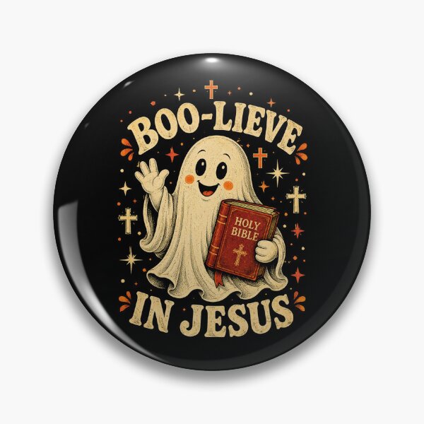 Item preview, Boo-Lieve in Jesus – Cute Christian Halloween Ghost designed and sold by WILLIAMS-BR.