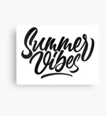 Summer Vibes | Calligraphy Canvas Print