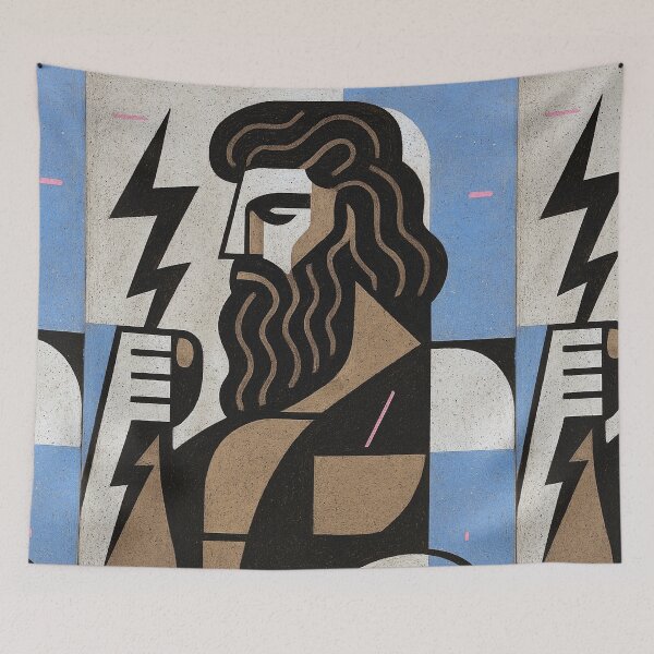 Item preview, God Zeus – A Greek Mythology Painting designed and sold by GalleryKauffeld.