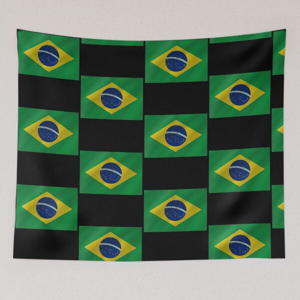 Item preview, Brazilian Flag Wave Brazilian Pride Design designed and sold by yazdogs.